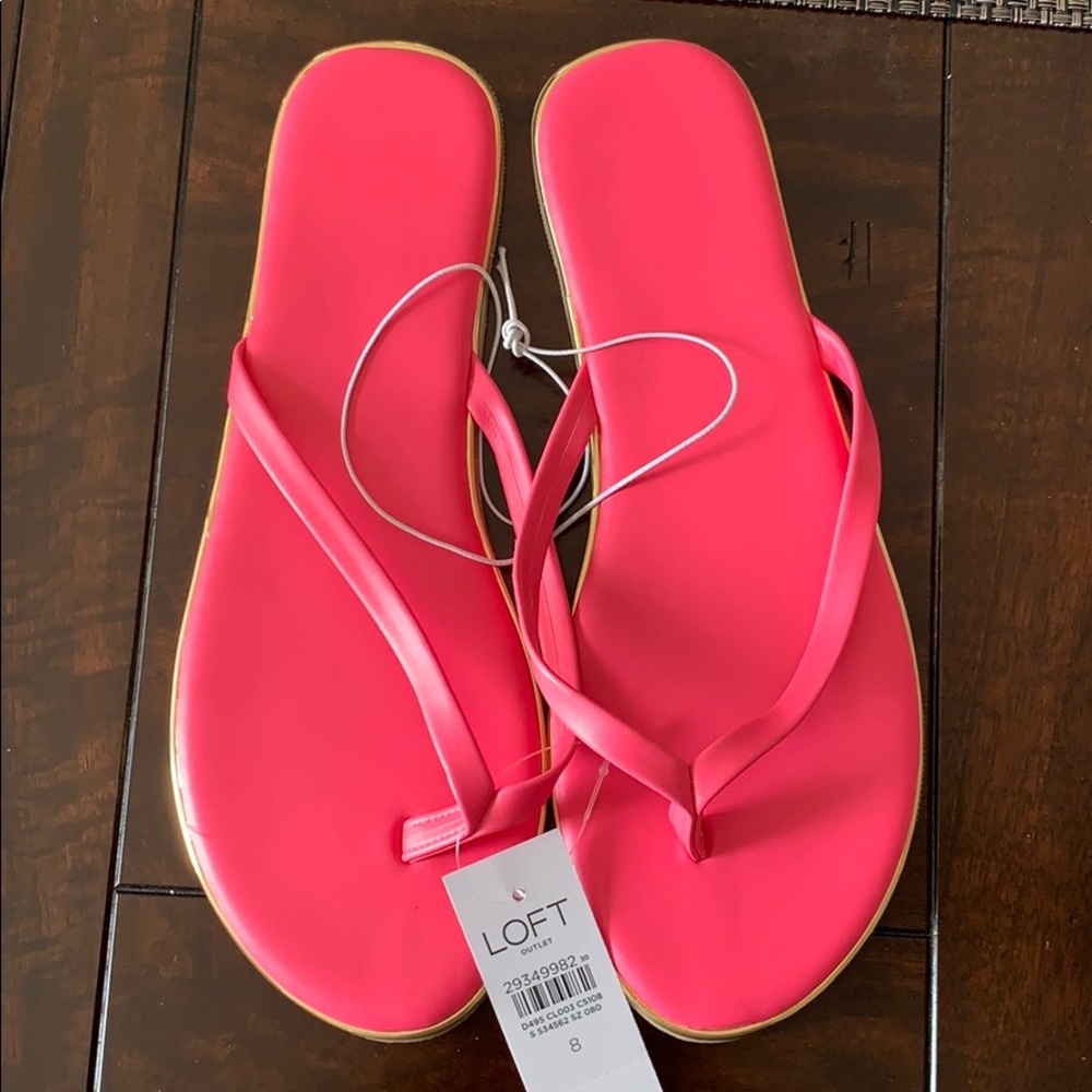 Cute pink flip flops